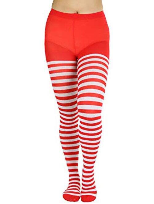 ToBeInStyle Women's Nylon Horizontal Striped Tights