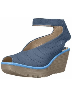 FLY London Women's Yala Perforated Wedge Sandal