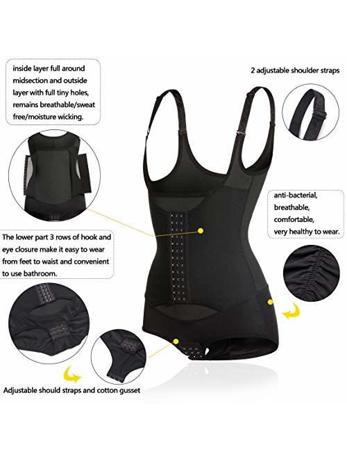 Buy Gotoly Women Waist Trainer Bodysuit Tummy Control Corset Full