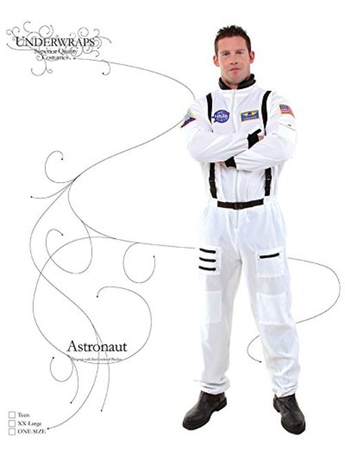 Underwraps Teen Astronaut, White, Teen