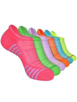 LITERRA Womens Ankle Socks Low Cut Athletic Sports Running Cushioned Tab Socks 6 Pack