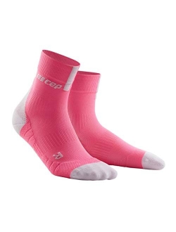 Womens Athletic Crew Cut Compression Socks- CEP Short Socks for Performance