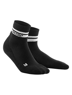 Womens Athletic Crew Cut Compression Socks- CEP Short Socks for Performance