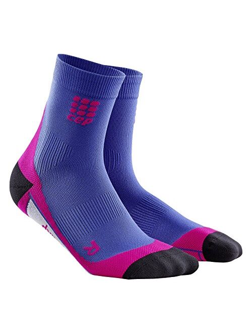 Womens Athletic Crew Cut Compression Socks- CEP Short Socks for Performance