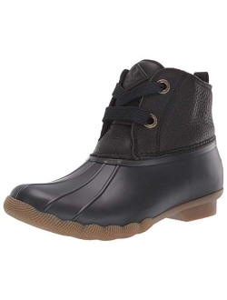 Top-Sider Women's Saltwater 2-Eye Leather Brown/Navy Rain Boot