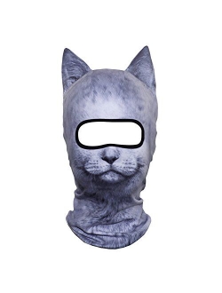 AXBXCX 3D Animal Neck Gaiter Warmer Windproof Full Face Mask Scarf for Ski Halloween Costume