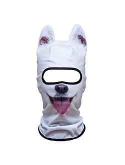 AXBXCX 3D Animal Neck Gaiter Warmer Windproof Full Face Mask Scarf for Ski Halloween Costume