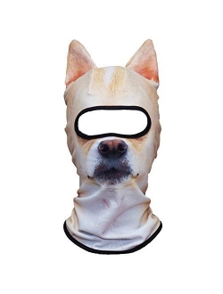 AXBXCX 3D Animal Neck Gaiter Warmer Windproof Full Face Mask Scarf for Ski Halloween Costume