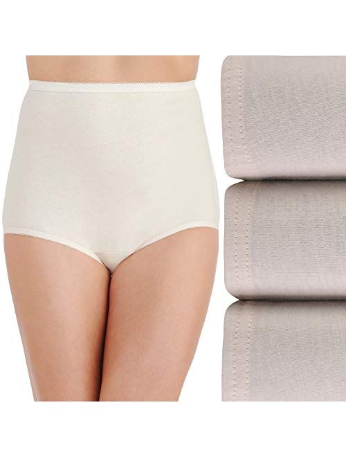 Vanity Fair Women's Underwear Perfectly Yours Traditional Cotton Brief Panties