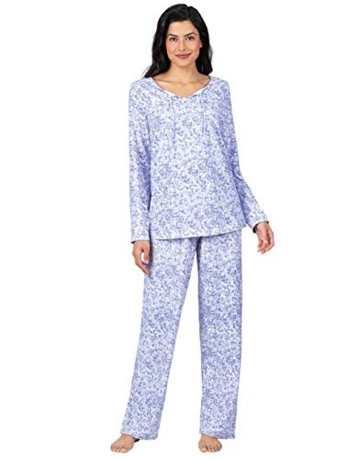 Addison Meadow Ladies Pajamas Soft - Womens Pajamas Set, Tie Neck