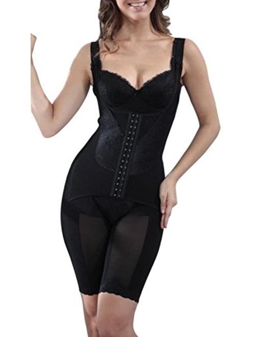 Supplim Women's Body Shaper Waist Cincher Underbust Corset Bodysuit Shapewear