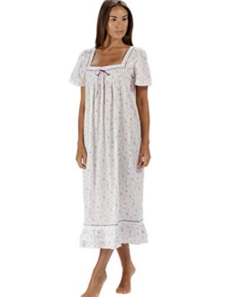 The 1 for U 100% Cotton Short Sleeve Nightgown - Evelyn