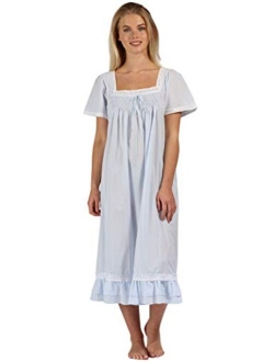 The 1 for U 100% Cotton Short Sleeve Nightgown - Evelyn