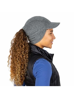 TrailHeads Fleece Ponytail Cap with Drop Down Ear Warmer | The Trailblazer Adventure Hat for Women