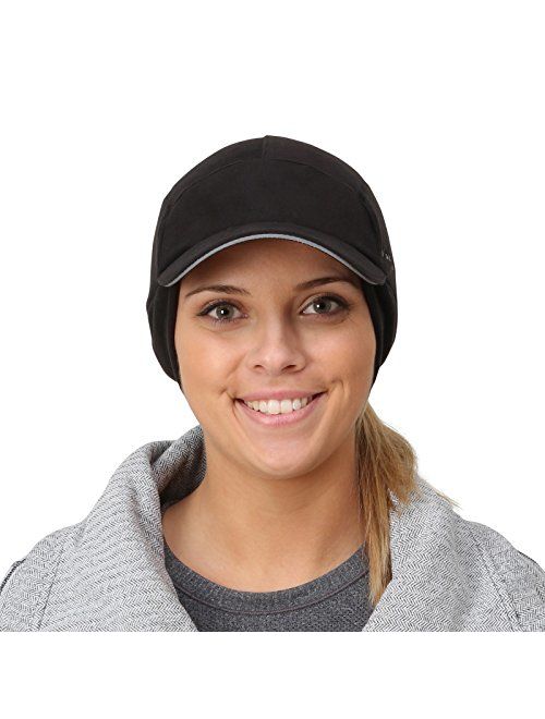 TrailHeads Fleece Ponytail Cap with Drop Down Ear Warmer | The Trailblazer Adventure Hat for Women