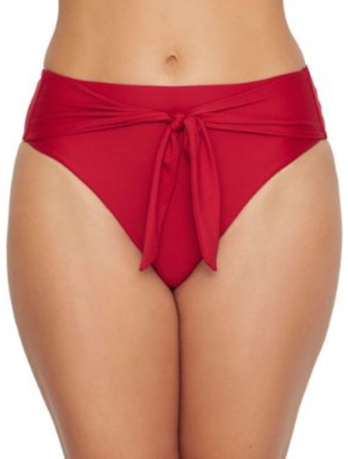 Birdsong Womens Rouge High-Waist Bikini Bottom Style-S20155-ROUG