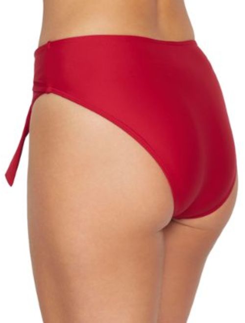 Birdsong Womens Rouge High-Waist Bikini Bottom Style-S20155-ROUG