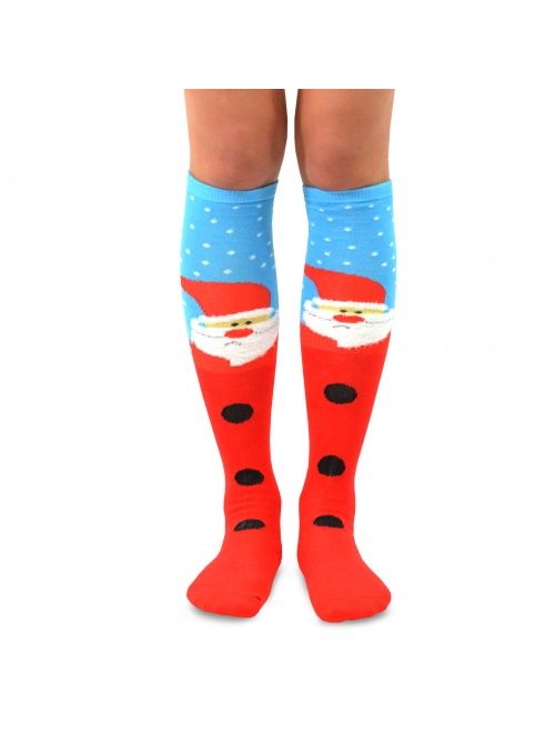 TeeHee Christmas Holiday Fun Knee High Socks 9-Pack with Gift Box