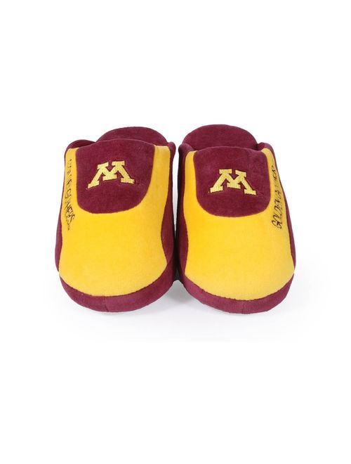 Happy Feet Mens and Womens Minnesota Golden Gophers - NCAA Low Pro Slippers - Large