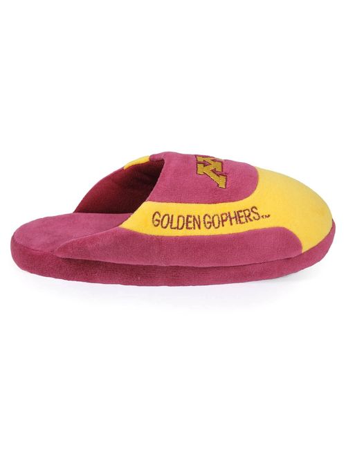 Happy Feet Mens and Womens Minnesota Golden Gophers - NCAA Low Pro Slippers - Large