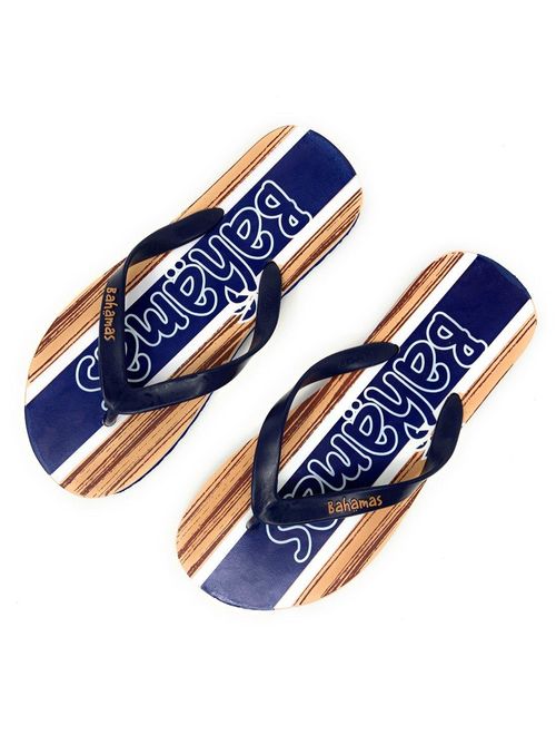 Bahamas Flip Flops for Men Sandals Slippers Beach Comfort Tropical Prints