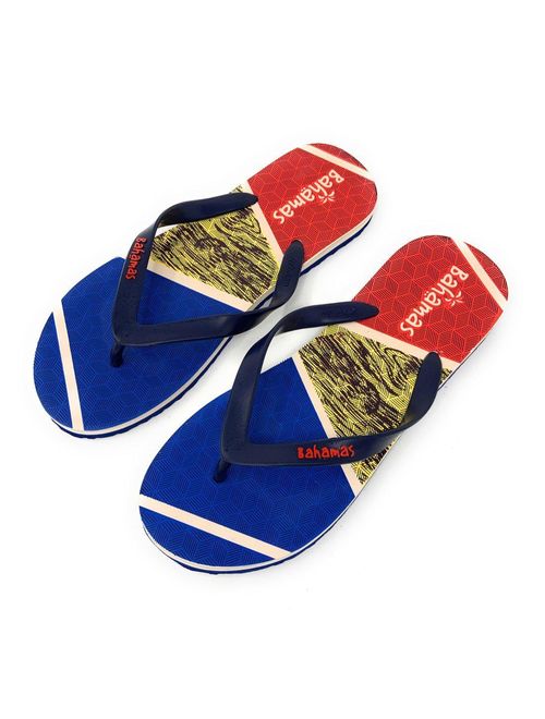 Bahamas Flip Flops for Men Sandals Slippers Beach Comfort Tropical Prints