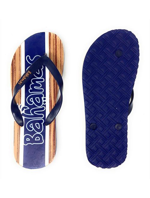 Bahamas Flip Flops for Men Sandals Slippers Beach Comfort Tropical Prints