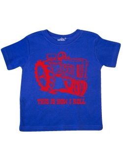 This Is How I Roll Tractor RED Toddler T-Shirt