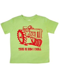 This Is How I Roll Tractor RED Toddler T-Shirt