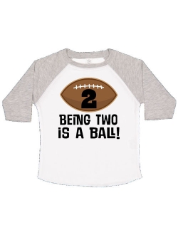 2nd Birthday Football Sports Boys Toddler T-Shirt