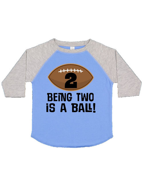 2nd Birthday Football Sports Boys Toddler T-Shirt