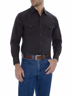 Ely Cattleman Men's Long Sleeve Solid Western Shirt