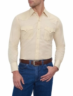 Ely Cattleman Men's Long Sleeve Solid Western Shirt