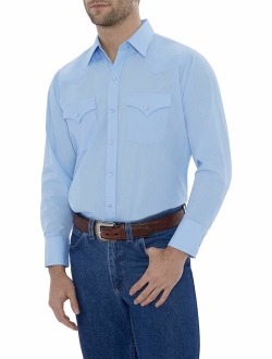 Ely Cattleman Men's Long Sleeve Solid Western Shirt