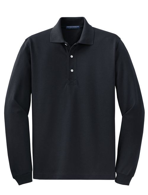 Port Authority Men's Breathable Long Sleeve Polo Shirt