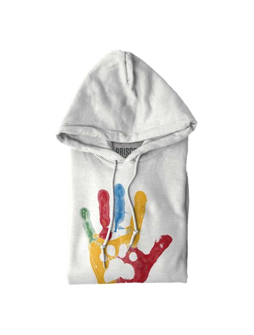 Cute Hand Paw Print Pet Rescue Owner Love Hoodie