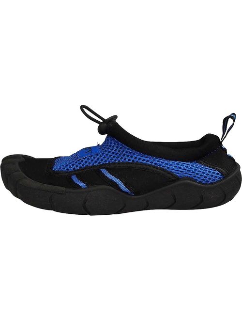 Norty - Young Mens Water Shoe - Mens beach water shoe for sand, water parks and river beds. 5 toe Aqua Wave Style. Young Mens style fits boys and teens ages 11-16 - Runs 