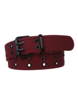 Double Hole Grommets Canvas Web Belt