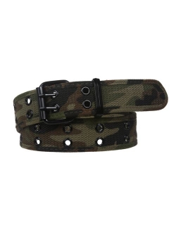 Double Hole Grommets Canvas Web Belt