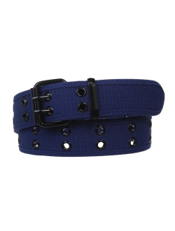 Double Hole Grommets Canvas Web Belt