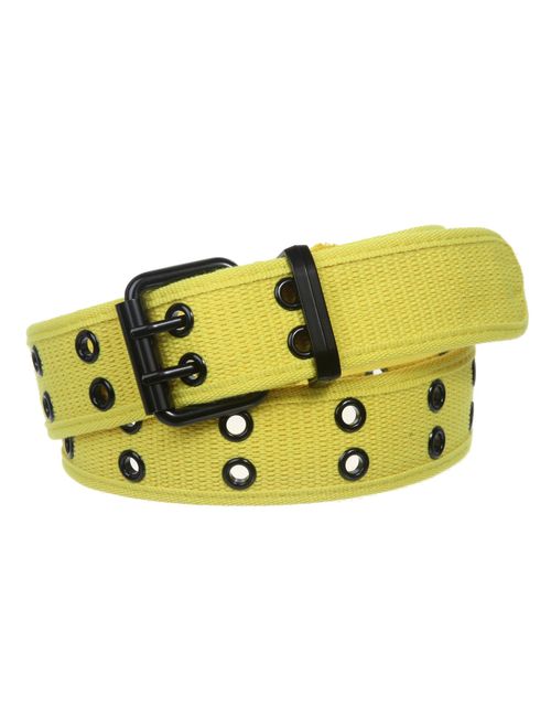 Double Hole Grommets Canvas Web Belt