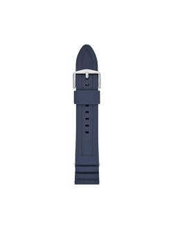 Men's 22mm Light Blue Silicone Watch Strap