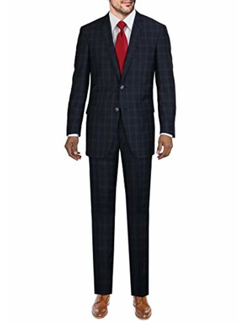 Marzzotti Eleganz Men's Modern Fit Two Button Side Vents Suit