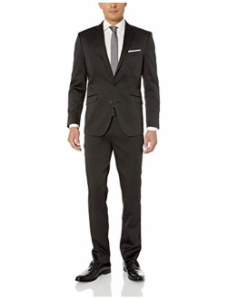 Men's Stretch Slim Fit Finished Bottom Suit