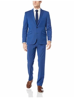 Men's Stretch Slim Fit Finished Bottom Suit