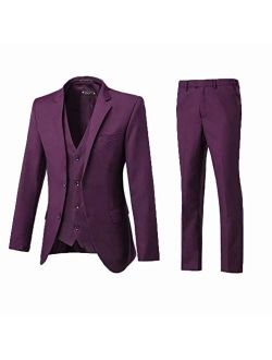 High-End Suits 3 Pieces Men Suit Set Slim Fit Groomsmen/Prom Suit for Men Two Buttons Business Casual Suit