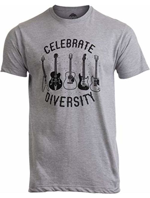 Celebrate Diversity | Funny Guitar Player Musician Music Joke Men Women T-Shirt