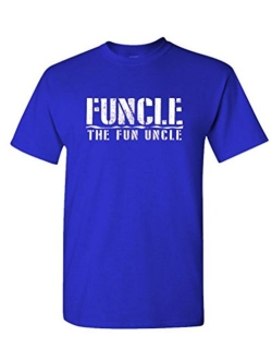 Funcle The Fun Uncle - Family Joke Funny - Mens Cotton T-Shirt