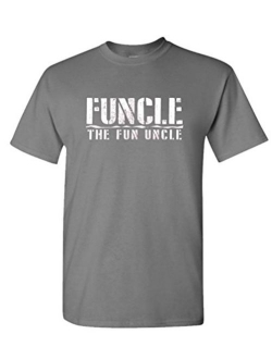 Funcle The Fun Uncle - Family Joke Funny - Mens Cotton T-Shirt