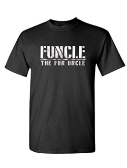 Funcle The Fun Uncle - Family Joke Funny - Mens Cotton T-Shirt